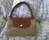 beige Longchamp Tasche in M-ganz neu